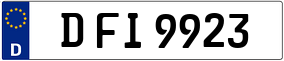 Trailer License Plate
